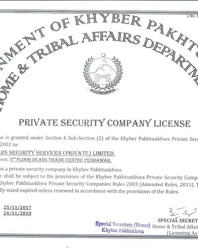 KPK OPERATING LICENSE RENEWED FROM 25-11-17 TO 24-11-18